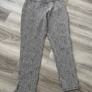 Michael Kors Black and White Houndstooth Pants